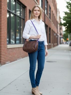 Etro Shoulder Bag with Purple Strap - Classic Everyday Tote